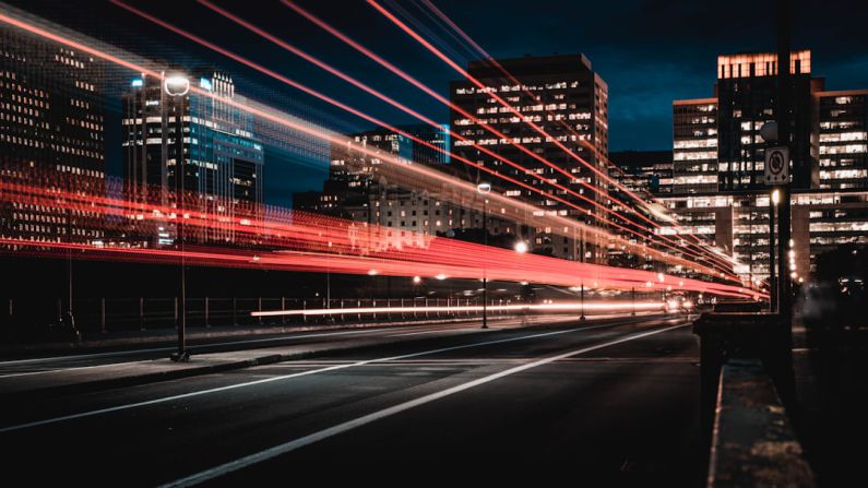 Transportation - long exposure photography of road and cars