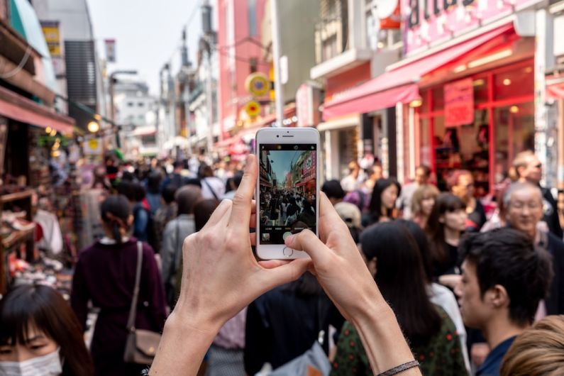 Shopping Spots - person taking a photo of people