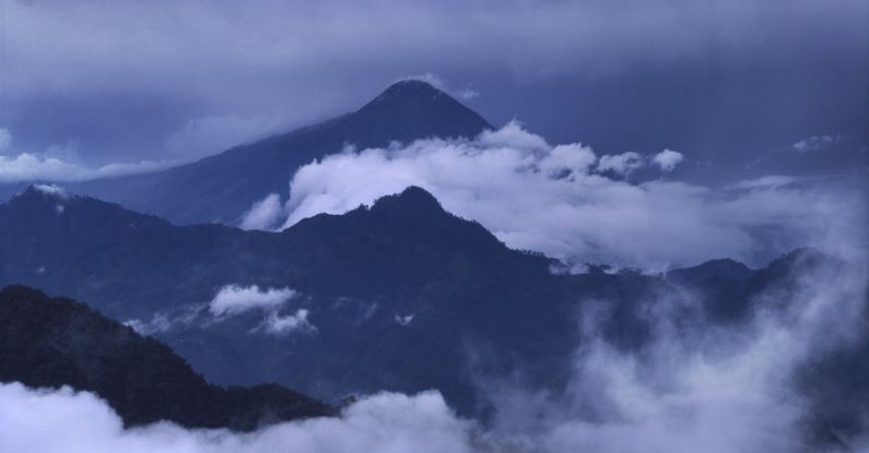 Guatemala - Black Mountain Covered in Clouds Photo